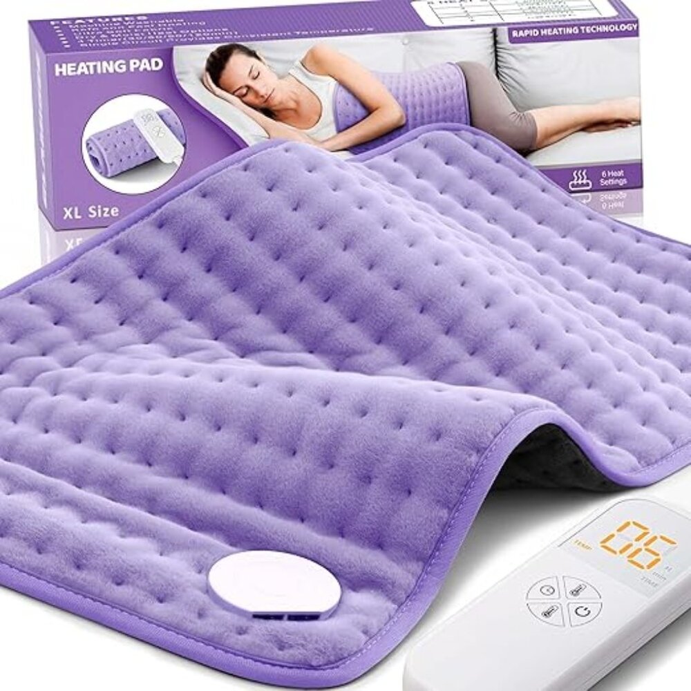 NWT - XL - Heating Pad for Back Pain Cramps Relief - Electric Heating Pad
